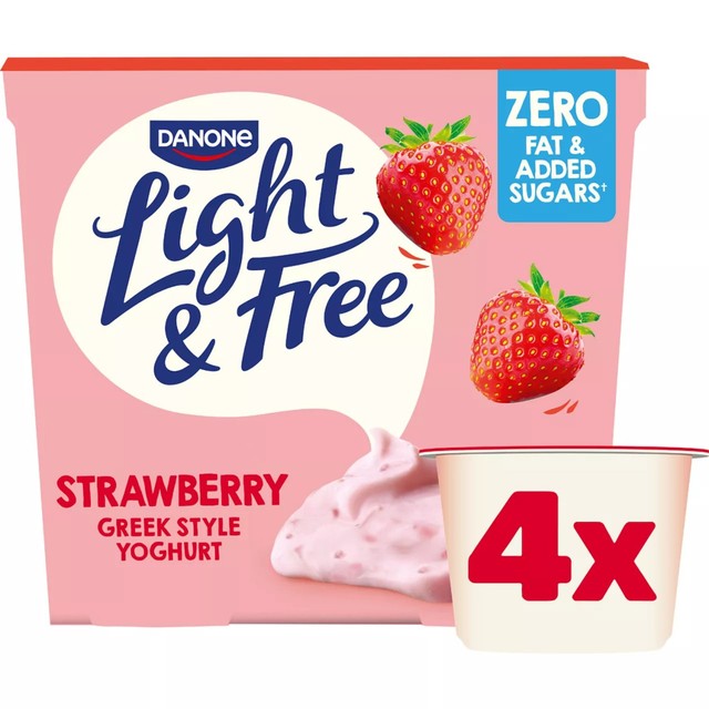 Light & Free strawberry yoghurt multipack 460g, UK version