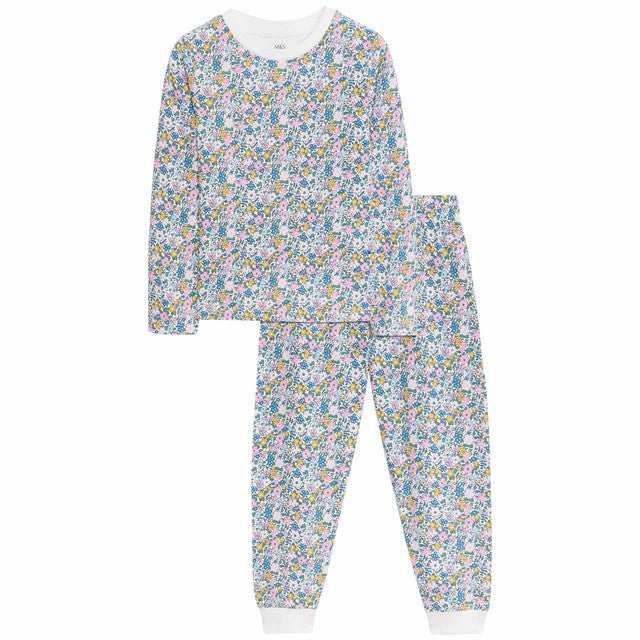 M&S Ditsy Pyjamas ivory 6-7 years - British product