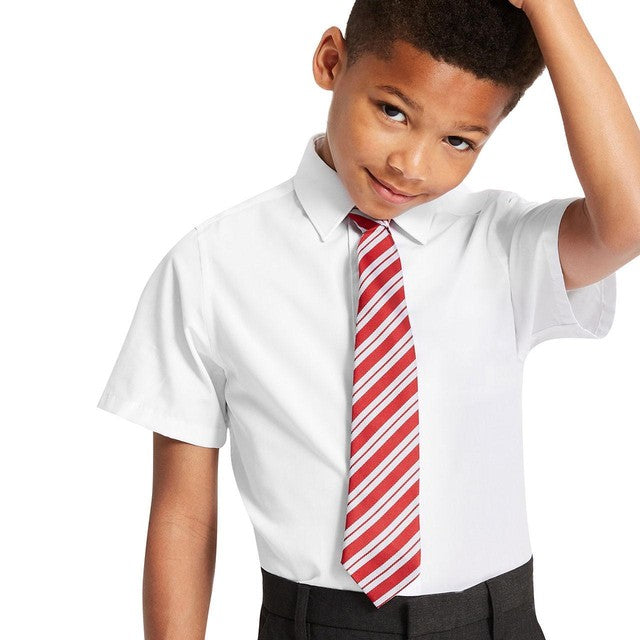 M&S boys easy iron school shirt, white, 11-12 years, imported from the UK