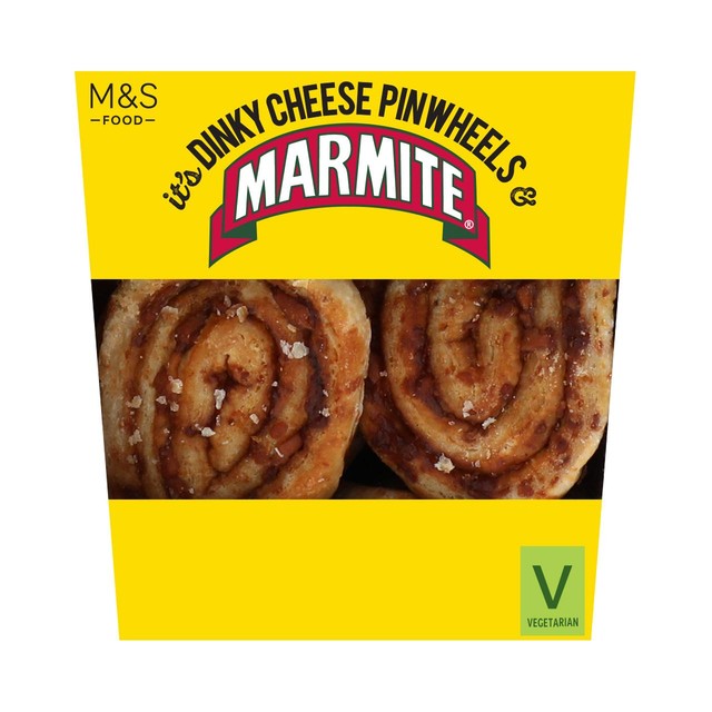 M&S Marmite Cheese Pinwheels 88g, imported from the UK
