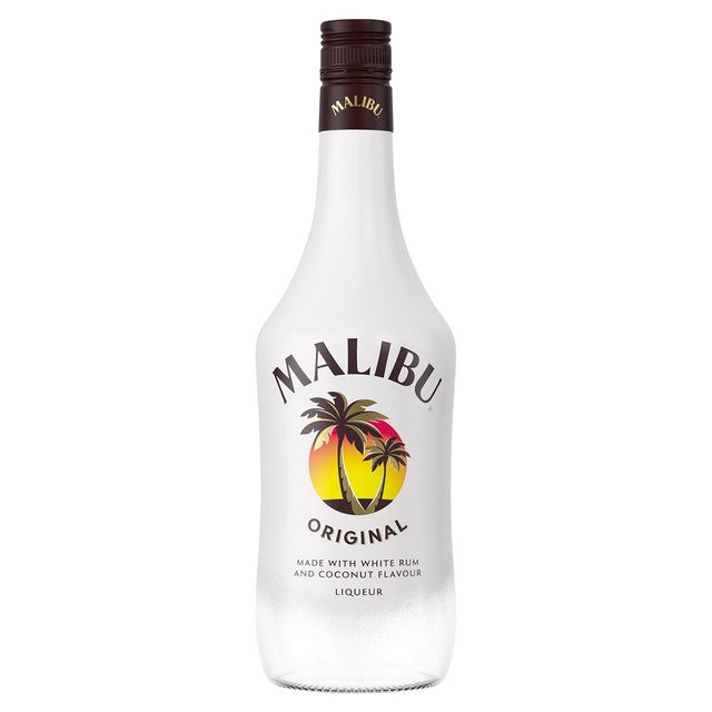 Malibu Original White Rum Coconut Flavour 70cl bottle, imported from the UK