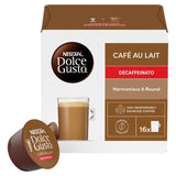Dolce Gusto cafe au lait decaf coffee capsules 16 pack - British product