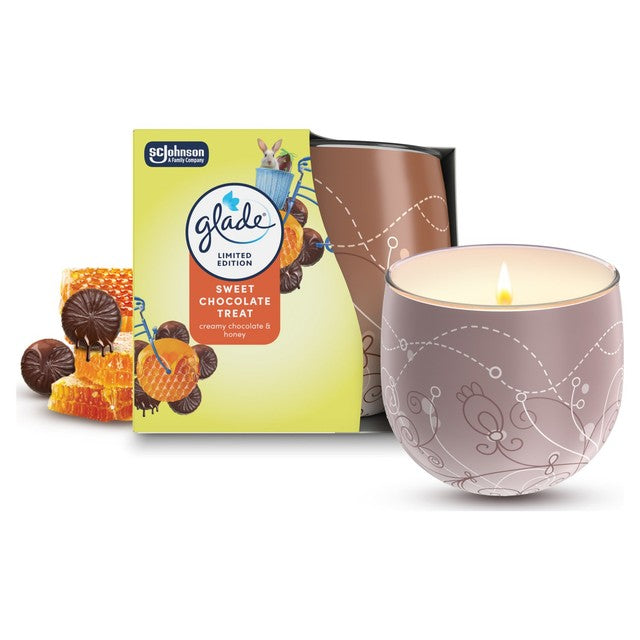 Glade scented candle sweet chocolate treat 108g, UK version