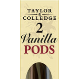 Taylor & Colledge Organic Vanilla Pods 2 pack (British brand)