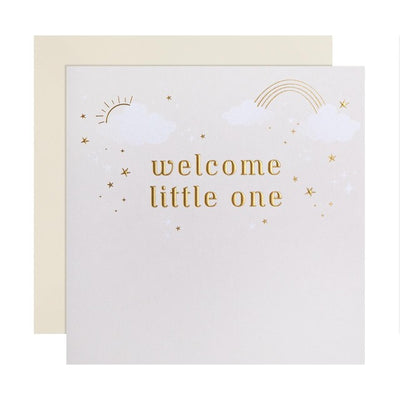 M&S Welcome Little One Greeting Card 15cm x 15cm
