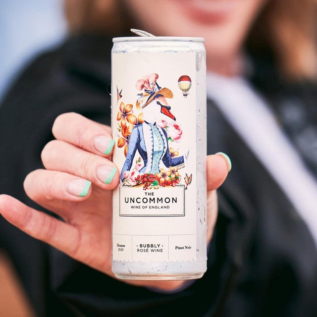 The Uncommon sparkling rosé wine cans multipack 4 x 250ml (British brand)