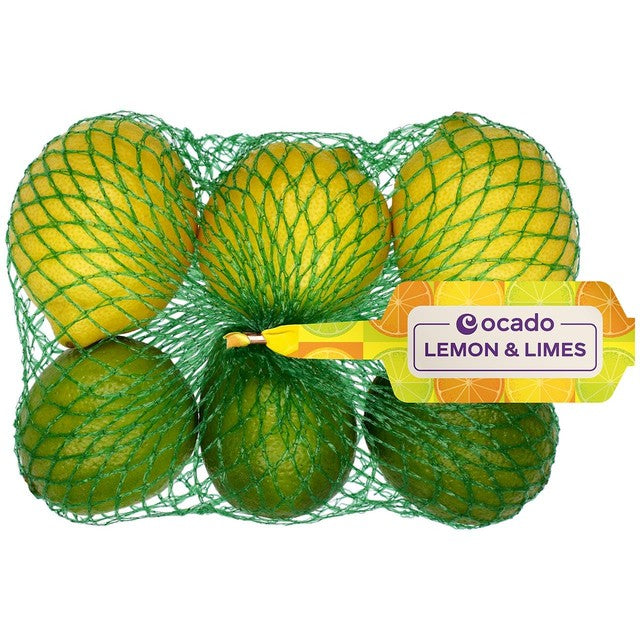 Ocado lemon and limes 6 per pack, imported from the UK