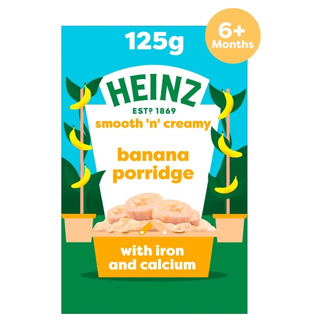 Heinz banana porridge baby cereal 125g, UK version