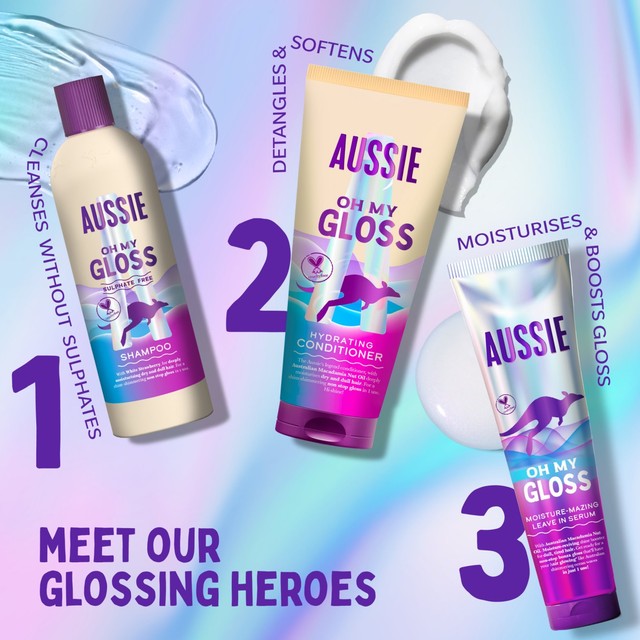 Aussie Oh My Gloss shampoo 400ml - British product