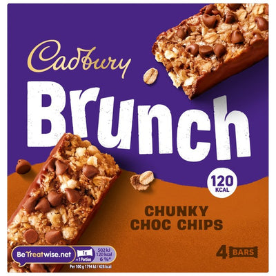 Cadbury Brunch Bar Chocolate Chip Cereal Bar 112g
