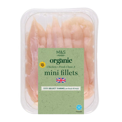 M&S Organic Free Range Mini Chicken Fillets 275g
