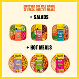 Pollen and Grace Mezze Houmous Rainbow Veg Salad Bowl 275g, imported from the UK