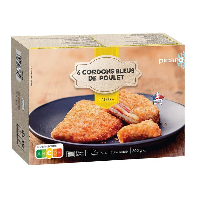 Picard chicken cordon bleu 6 pack, imported from the UK