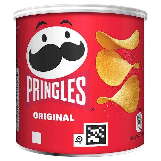 Pringles Original crisps 40g can, imported from the UK