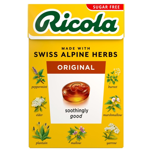 Ricola sugar free herbal sweets 45g, imported from the UK