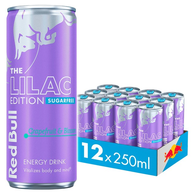Red Bull Sugar Free Lilac Edition energy drink imported from UK