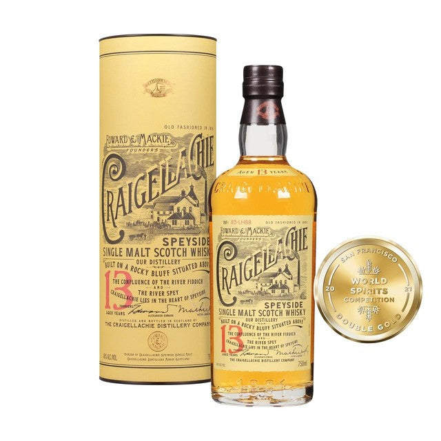 Craigellachie 13 Year Old Speyside Single Malt Scotch Whisky 70cl - British product