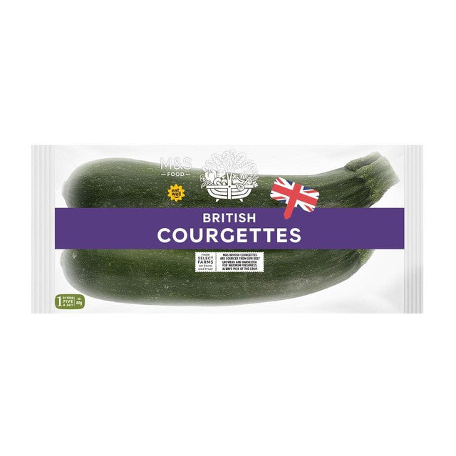 M&S courgettes 325g, imported from the UK