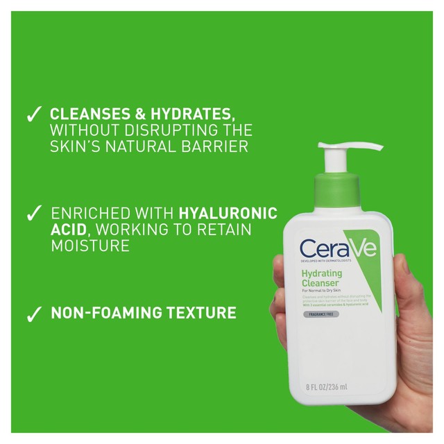 CeraVe hydrating cleanser with hyaluronic acid 473ml - British product