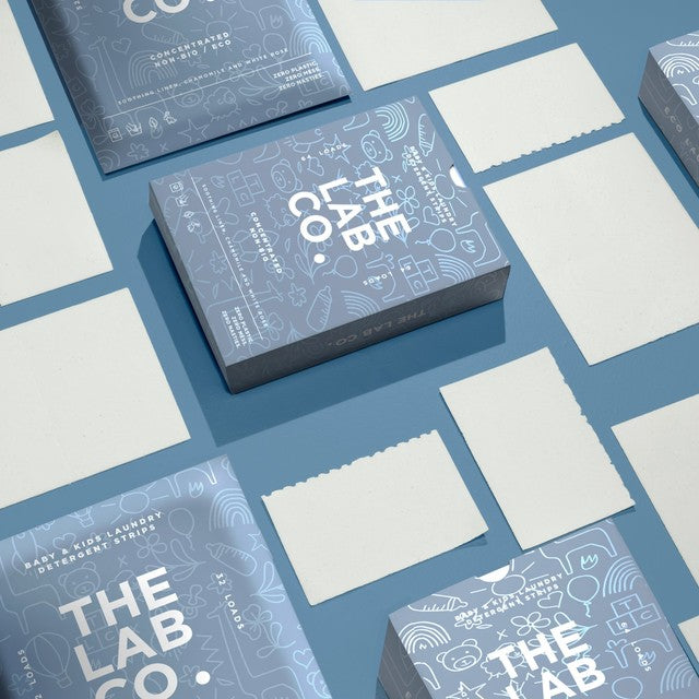 The Lab Co. soothing laundry detergent strips 64 pack (British brand)