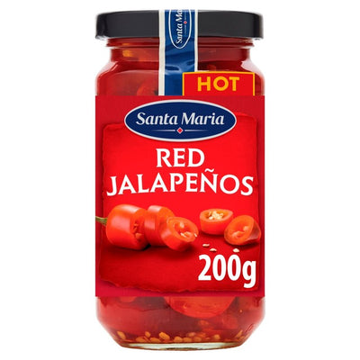 Santa Maria Red Jalapenos Pickled Peppers 200g
