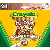 Crayola Colours of the World washable markers - British product