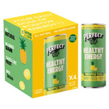 Perfect Ted energy drink pineapple yuzu 4x250ml, imported from the UK