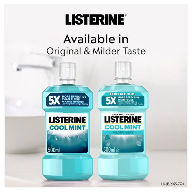 Listerine Cool Mint mouthwash 500ml, UK version