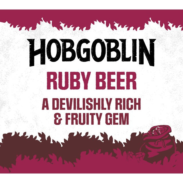 Hobgoblin Ruby Ale beer 4 x 568ml cans, UK version