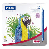 Milan 12 dual tip fibrepens set, imported from the UK