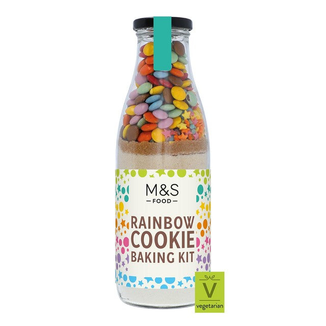 M&S rainbow cookie baking kit 645g, imported from the UK