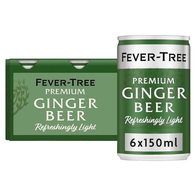 Fever-Tree Refreshingly Light Ginger Beer 6 x 150ml - British product