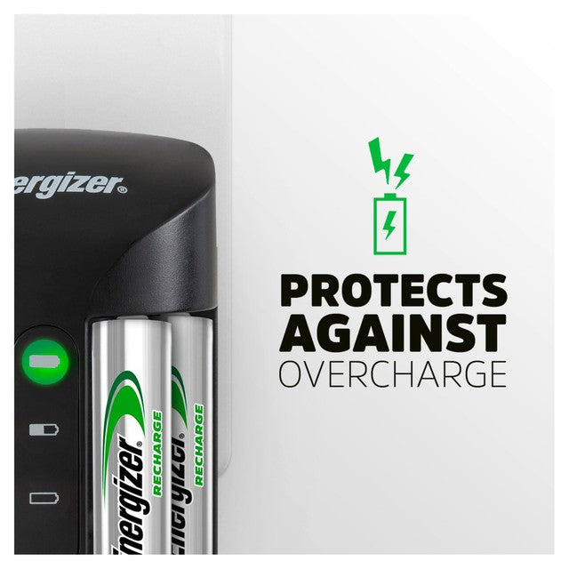 Energizer Pro AA/AAA battery charger with 4 AA batteries - British product