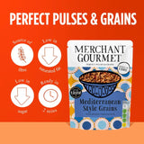 Merchant Gourmet Mediterranean-Style Grains with Tomato & Olive 250g, imported from the UK