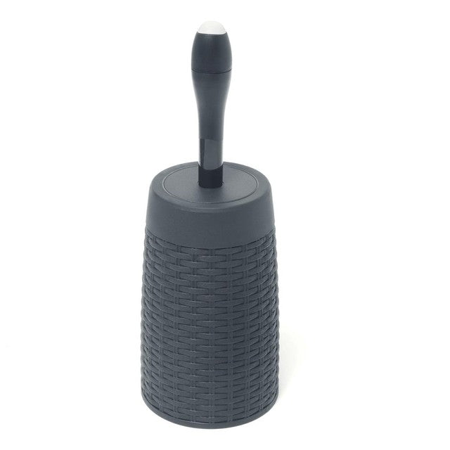Addis Charcoal Rattan closed toilet brush set 42cm - British product