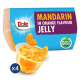 Dole mandarin segments in orange jelly pots 4 x 123g - British product
