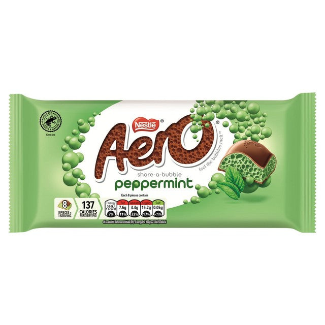 Aero peppermint chocolate sharing bar 90g - British product