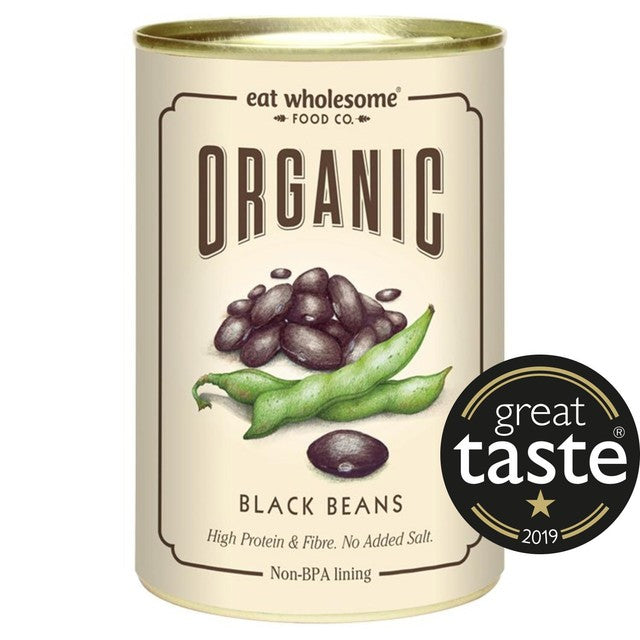Eat Wholesome Organic Black Beans 400g - British product
