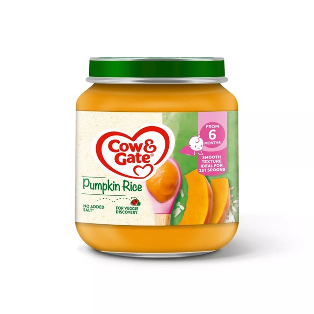 Cow & Gate pumpkin rice baby food 125g - British product