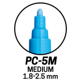Posca PC-5M Fluorescent Colour Pens 4-Pack, imported from the UK