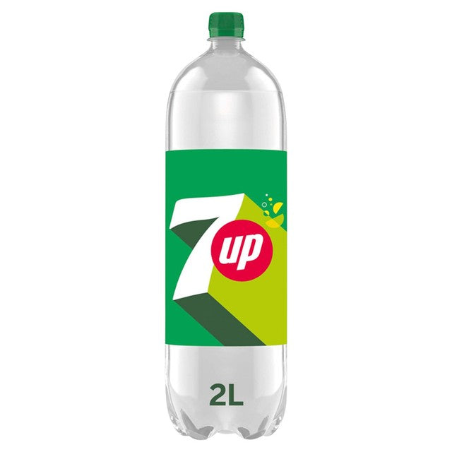 7UP regular lemon and lime soft drink 2L (British brand)