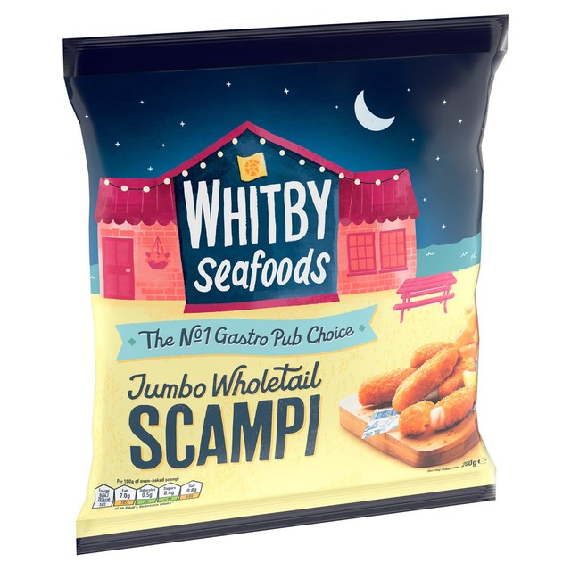 Whitby Jumbo Scampi frozen 200g (British brand)