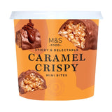 M&S Caramel Crispy Mini Bites 195g, imported from the UK