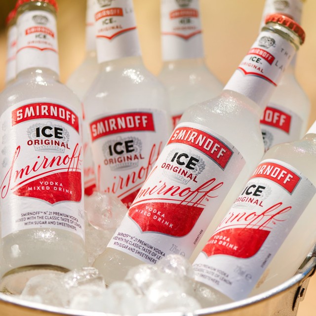 Smirnoff vodka premixed drink lemon 70cl (British brand)