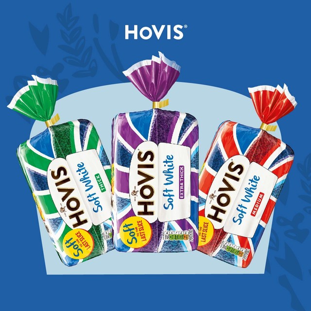 Hovis extra thick sliced white bread 800g, UK version