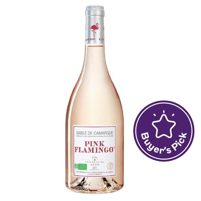 Domain de Jarras Pink Flamingo Organic Camargue Rosé Wine 75cl, imported from the UK