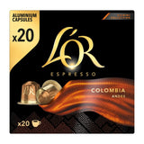 L'OR Colombia coffee pods intensity 8 x20, UK version