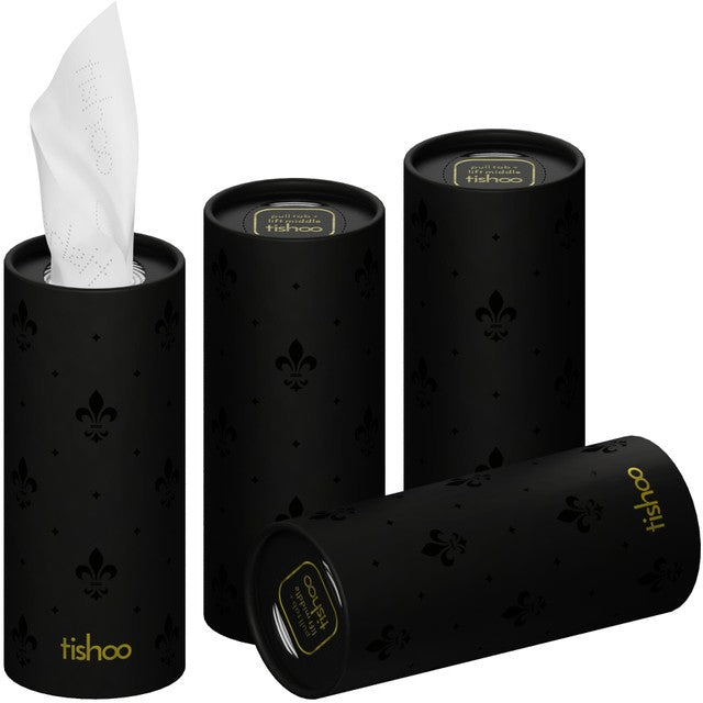 Tishoo Hyaluronic Acid-infused 4-Ply Ultra Soft Tissues Belgravia Designs 4-pack (British brand)