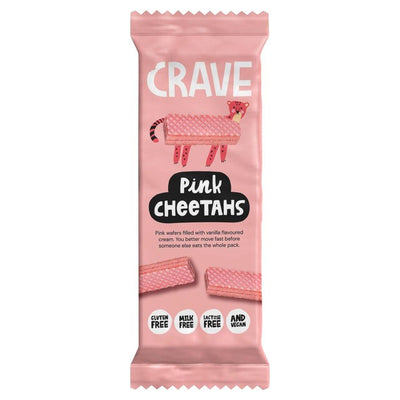 Crave Free From Pink Cheetah Wafer Biscuits 100g