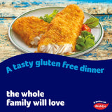 Birds Eye gluten free breaded fish fillets 250g - British product